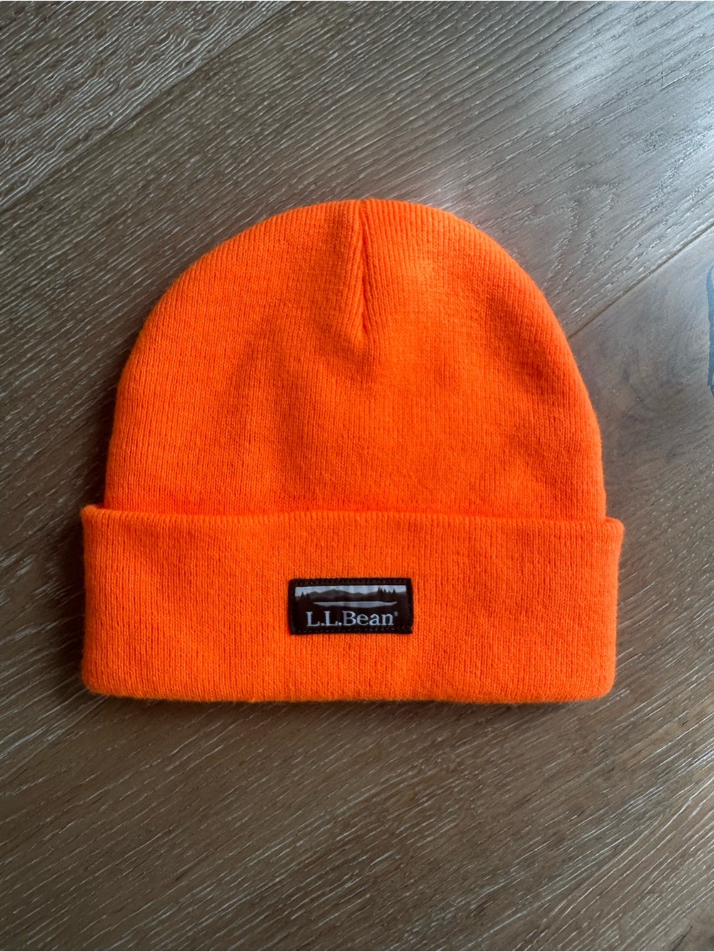 L.L. Bean Bright Orange Cuffed Beanie